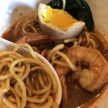 Food Terminal - Look at that lovely egg from the Garlic Bone Marrow Noodle Soup - Malaysian Near Me - Chamblee, Georgia