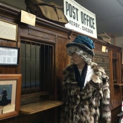 Kerbyville Museum - Old Kerby post office desk.