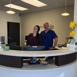 Dental Studio Colleyville - Dr Wrobel and the supper nice receptionist