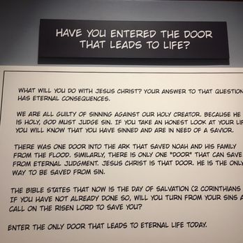Ark Encounter - The door to life. - Museums Near Me - Williamstown, Kentucky