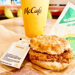 McDonald's - Chicken Biscuit & Large Coffee