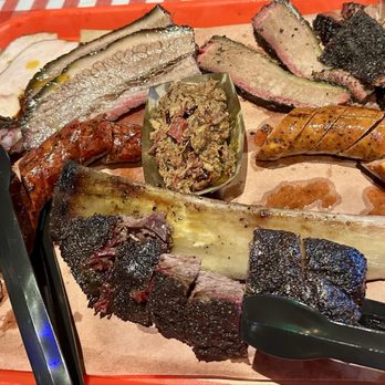 Terry Black's Barbecue - A sampling of all the meats they offer. This was included in the Terry Black's barbecue experience. - Barbeque Near Me - Austin, Texas Terry Black's Barbecue - A sampling of all the meats they offer. This was included in the Terry Black's barbecue experience. - Barbeque Near Me - Austin, Texas