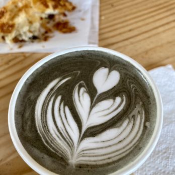 Aloha Roastery - Charcoal latte - Bakeries Near Me - Kapaa, Hawaii