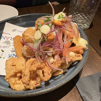 Jarana - Crispy Peruvian Seafood Platter - Peruvian Near Me - Aventura, Florida Jarana - Crispy Peruvian Seafood Platter - Peruvian Near Me - Aventura, Florida