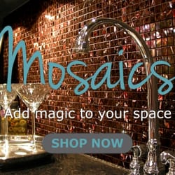 Create backsplashes with mosaic tile
