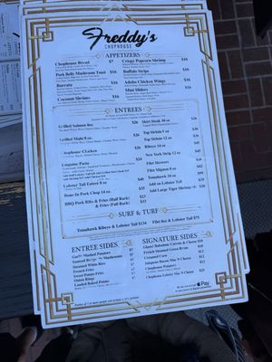 Menu photo 6 Freddy’s Chophouse San Diego, CA
