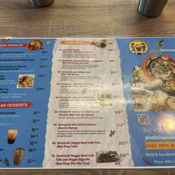 Pholicious Noodle Bar - Menu 2 - 2025 - Vietnamese Near Me - Lake Forest, California Pholicious Noodle Bar - Menu 2 - 2025 - Vietnamese Near Me - Lake Forest, California