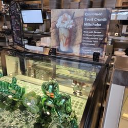 Blazing Onion Burger Company - Pick up counter and their seasonal special milkshake!
