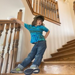 Anchorage Inn - Strutting down the Inn's luxurious staircase, over and over again.