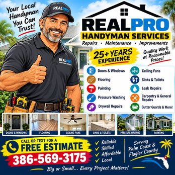 Realpro Handyman Services - Handyman Near Me - Bunnell, Florida Realpro Handyman Services - Handyman Near Me - Bunnell, Florida