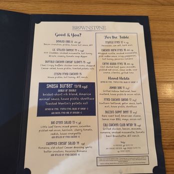Brownstone - menu - Bars Near Me - Boston, Massachusetts