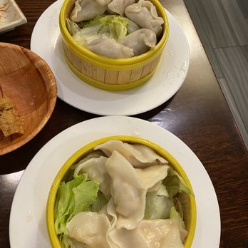 East Cafe - two bowls of dumplings and a plate of salad - Japanese Near Me - Rockaway, New Jersey