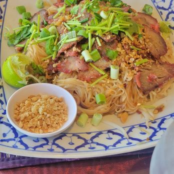 Lucky Elephant - Bbq pork noodles - Thai Near Me - Ontario, California Lucky Elephant - Bbq pork noodles - Thai Near Me - Ontario, California