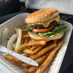 Tacos La Mina - American cheeseburger
