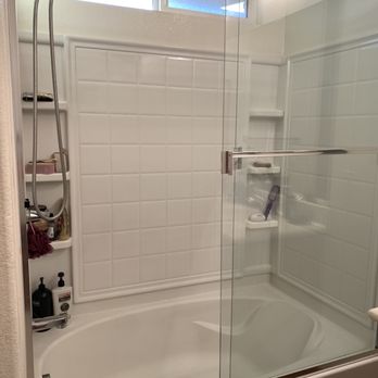 Lucy's Cleaning Services - Tub and shower glass sparkling clean - Home Cleaning Near Me - El Sobrante, California Lucy's Cleaning Services - Tub and shower glass sparkling clean - Home Cleaning Near Me - El Sobrante, California