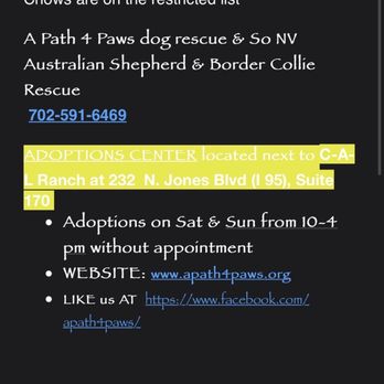 A Path 4 Paws - Animal Shelters Near Me - Amargosa Valley, Nevada