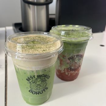 Best World Donuts - Tiramisu Matcha & Strawberry Matcha - Donuts Near Me - Carson, California Best World Donuts - Tiramisu Matcha & Strawberry Matcha - Donuts Near Me - Carson, California