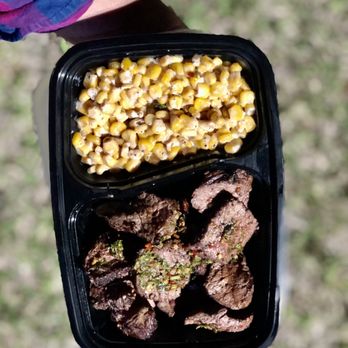 Steak Spot - Delicious angus top sirloin with creamy corn - Steakhouses Near Me - Houston, Texas