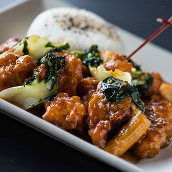 Yard House - Looking for a meatless meal? We’ve got you covered with a variety of vegetarian options, like our Gardein Orange Chicken. - New American Near Me - Honolulu, Hawaii Yard House - Looking for a meatless meal? We’ve got you covered with a variety of vegetarian options, like our Gardein Orange Chicken. - New American Near Me - Honolulu, Hawaii