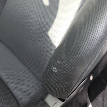 Ceramic Pro Mountain View - Porsche Stone Grey perforated leather seat before repair - Car Window Tinting Near Me - Mountain View, California Ceramic Pro Mountain View - Porsche Stone Grey perforated leather seat before repair - Car Window Tinting Near Me - Mountain View, California