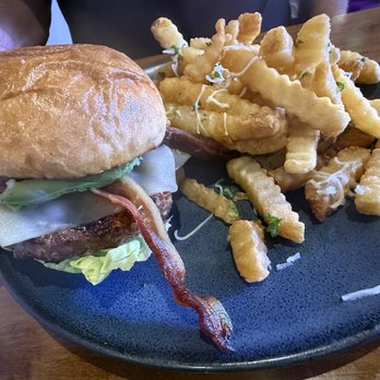 Besame Mucho - Burger was delicious and so were the truffle fries perfect - Breakfast & Brunch Near Me - Santa Rosa, California