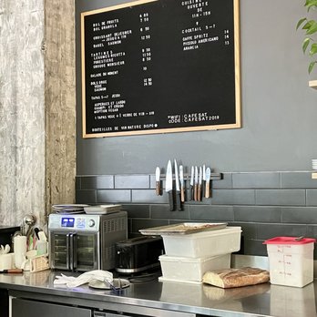 Café SAT - Food sign board with prices (May 2022) - zoom in for details - note, limited breakfast menu - Coffee & Tea Near Me - Montreal, Quebec Café SAT - Food sign board with prices (May 2022) - zoom in for details - note, limited breakfast menu - Coffee & Tea Near Me - Montreal, Quebec
