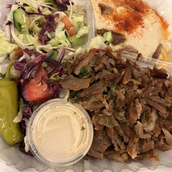 Mediterranean Kitchen - Lamb and Beef Gyro Plate - Mediterranean Near Me - Burlingame, California Mediterranean Kitchen - Lamb and Beef Gyro Plate - Mediterranean Near Me - Burlingame, California
