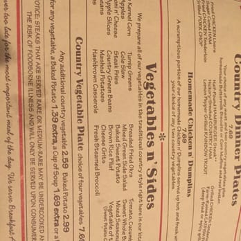 Cracker Barrel Old Country Store - Look at the sides! - American Near Me - Madison, Georgia