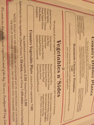 Menu photo 8 Cracker Barrel Old Country Store Madison, GA