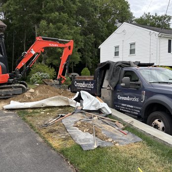 Groundworks - GW truck "had to be" parked in our neighbor's driveway. If you're lucky, maybe YOUR neighbors get to enjoy the fun too? - Masonry/Concrete Near Me - Plainville, Massachusetts Groundworks - GW truck "had to be" parked in our neighbor's driveway. If you're lucky, maybe YOUR neighbors get to enjoy the fun too? - Masonry/Concrete Near Me - Plainville, Massachusetts
