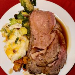 The Terraces At San Joaquin Gardens - The prime rib was fork tender. Delicious potatoes and brussels sprouts, carrots...GRAVY! Still digesting hours later..