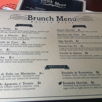 Puerto Viejo - Brunch Menu, unfortunately not available on Saturdays, just Sundays, looking forward to it! - Dominican Near Me - Brooklyn, New York Puerto Viejo - Brunch Menu, unfortunately not available on Saturdays, just Sundays, looking forward to it! - Dominican Near Me - Brooklyn, New York