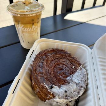 Haute Coffee - Vanilla Dalgona and Cookies & Creme NY Croissant - Coffee & Tea Near Me - Elk Grove, California