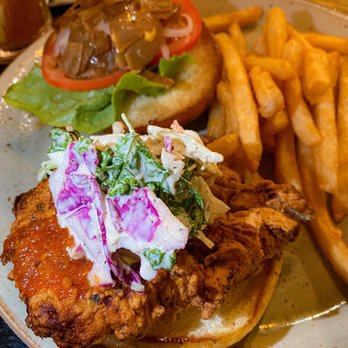 Three's Bar & Grill - Spicy Crispy Chicken Sandwich - Asian Fusion Near Me - Kihei, Hawaii Three's Bar & Grill - Spicy Crispy Chicken Sandwich - Asian Fusion Near Me - Kihei, Hawaii