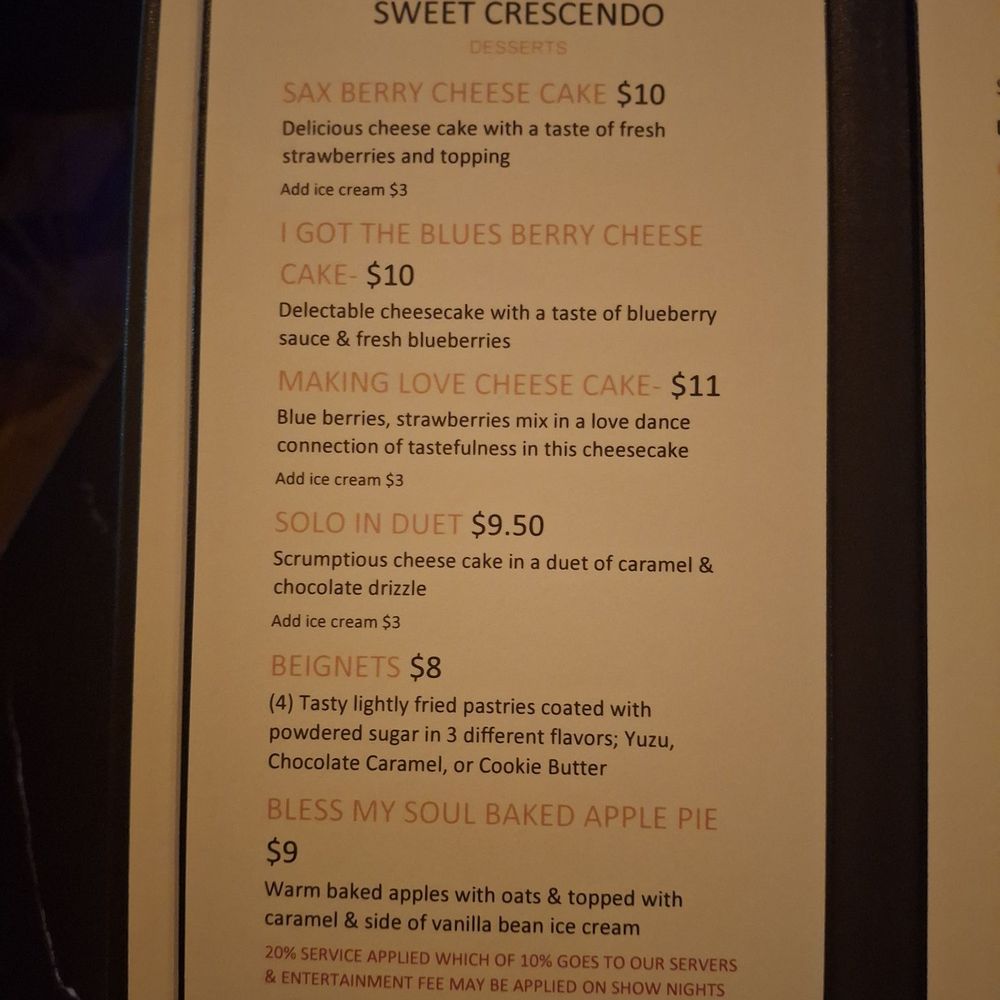 Hiyde - Menu - Jazz & Blues Near Me - Lauderhill, Florida Hiyde - Menu - Jazz & Blues Near Me - Lauderhill, Florida