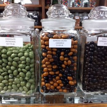 Laymon Candy - Candy coated chocolate covered Pistachios and Espresso Caramels are a limited time seasonal specialty. They are sooo good. - Candy Stores Near Me - San Bernardino, California Laymon Candy - Candy coated chocolate covered Pistachios and Espresso Caramels are a limited time seasonal specialty. They are sooo good. - Candy Stores Near Me - San Bernardino, California