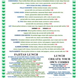Little Mexico - Menu