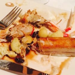 Foredeck Restaurant - Degustation : pork belly, scampi and utter bliss
