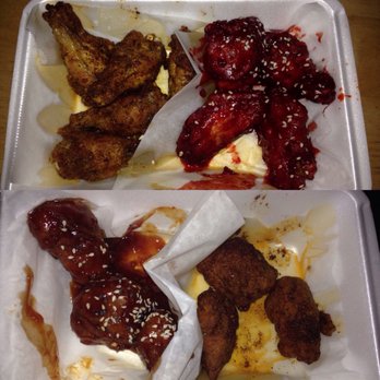 Fire Wings - Natomas - 10.30.17 Top bone-in: Cali Rub & Peking Bottom boneless: Saigon Street & Cali Rub - Chicken Wings Near Me - Sacramento, California Fire Wings - Natomas - 10.30.17 Top bone-in: Cali Rub & Peking Bottom boneless: Saigon Street & Cali Rub - Chicken Wings Near Me - Sacramento, California