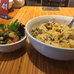 Beef Stroganoff with a side salad! Everything came out perfect Beef Stroganoff with a side salad! Everything came out perfect