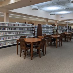Beaufort Public Library - Tables and study space in the Beaufort Public Library