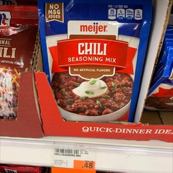 Meijer - Grabbing a few packets of cheap chili mix - Grocery Near Me - Utica, Michigan Meijer - Grabbing a few packets of cheap chili mix - Grocery Near Me - Utica, Michigan