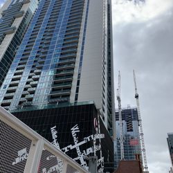 City Tempo - They use the two tall modern apartments.