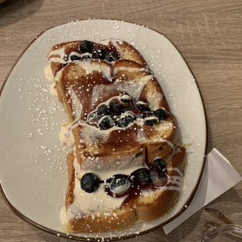 Egg House Cafe - Blueberry French Toast - Breakfast & Brunch Near Me - Denton, Texas