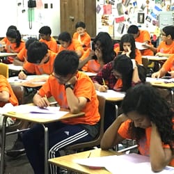 Newton Academy - Math Kangaroo - Middle School students gathered at Whitney High to take the test. Administered by Dr. Ahn