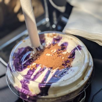 Coffeeholic House - vietnamese Coffee with Ube drizzle - Coffee & Tea Near Me - Seattle, Washington Coffeeholic House - vietnamese Coffee with Ube drizzle - Coffee & Tea Near Me - Seattle, Washington