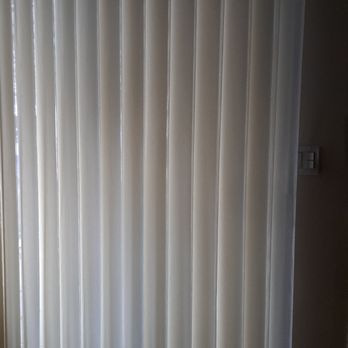 Pride Window Fashions - Shade for sliding door with pockets that open for ease of entry and exit. - Shades & Blinds Near Me