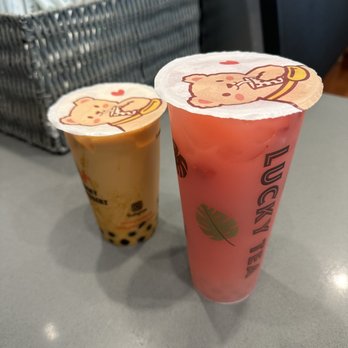Lucky Tea - G3. Strawberry Yakult Drink + B12. Thai Milk Tea - Coffee & Tea Near Me - Santa Clara, California Lucky Tea - G3. Strawberry Yakult Drink + B12. Thai Milk Tea - Coffee & Tea Near Me - Santa Clara, California