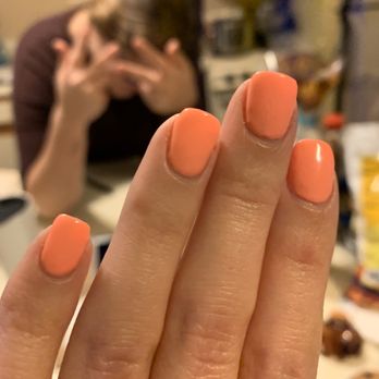 Best Nails & Wax - Peachy gel manicure. So cute! - Nail Salons Near Me - Pasadena, California