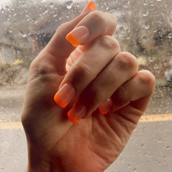Classy Nails & Spa - Tangerine French tips :) - Waxing Near Me - Portland, Oregon Classy Nails & Spa - Tangerine French tips :) - Waxing Near Me - Portland, Oregon